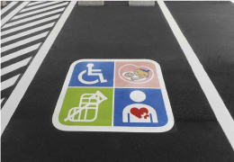 屋外路面シート設置