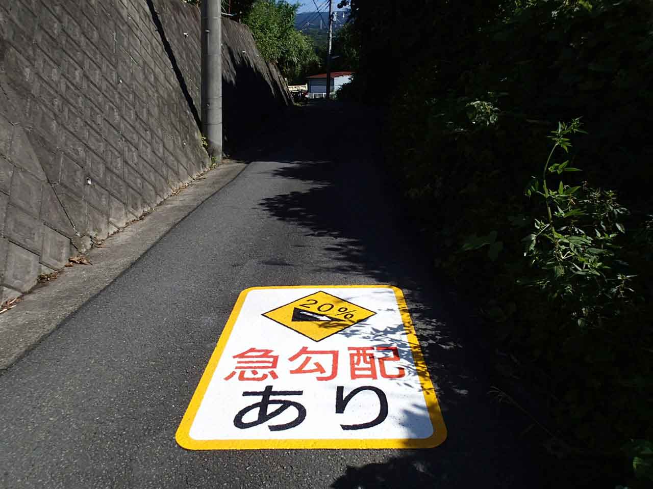 急勾配あり（標識マーク212の3）