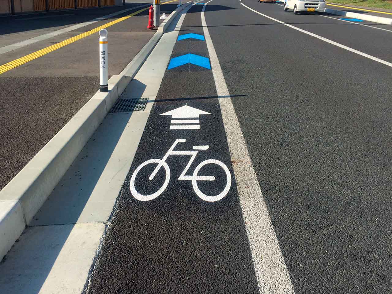 自転車通行帯【岩手県 盛岡市】