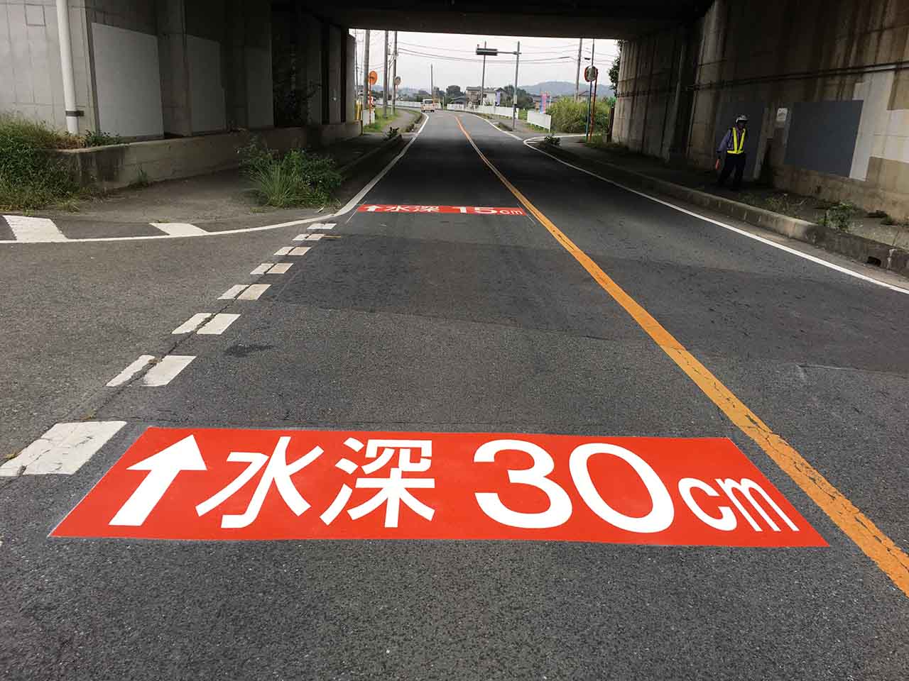 冠水標示