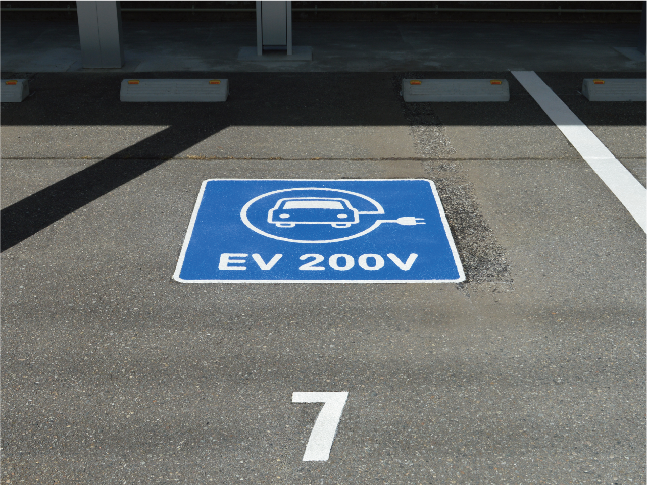 電気自動車サイン EV 200V
