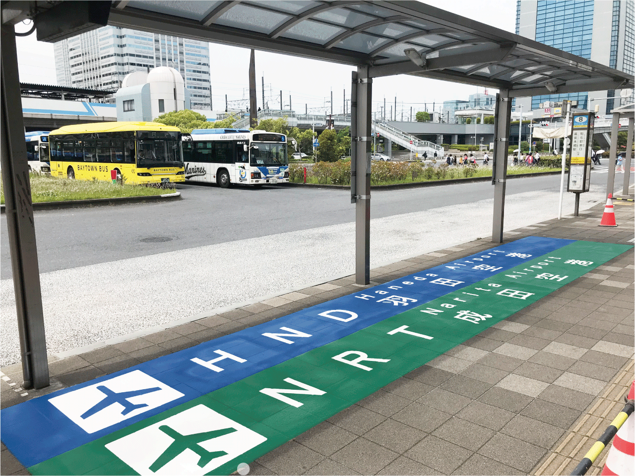 誘導案内 【羽田空港・成田空港バス乗場 】